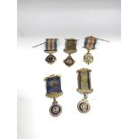 Collection of lodge medals. (B)