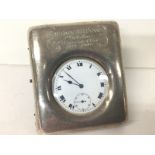 British 1904 Hallmarked Silver Pocket Watch Travel