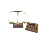 Vintage set of apothecary scales by Beckers sons R