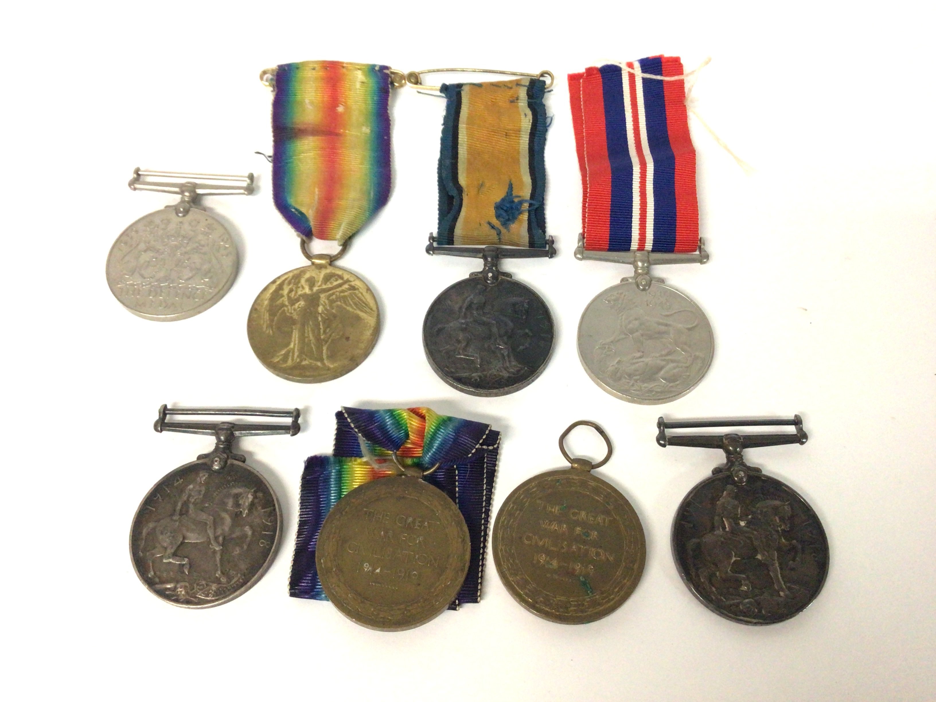 A collection of First and Second World War medals