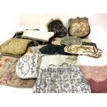 A large collection of beaded evening bags. Various designs. (23), (D).