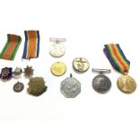 Assorted lot including first World war medals awar