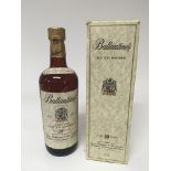 A bottle of Ballantines 30 year old Scotch Whisky