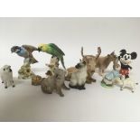 Two exotic Beswick birds other Beswick animals and