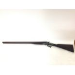 Deactivated double barrel hammer action 12 bore sh