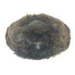 WW2 German Rabbit Fur Winter Hat Nicknamed "The Ea