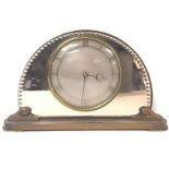 Art Deco design pink mirror clock, postage cat d