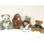 Charlie bears, Steiff bears, Keel toys. With tags