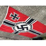 Large Kriegsmarine banner/ flag 2mx3m. Postage cat B