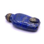 A small polished lapis lazuli snuff bottle with ap