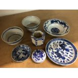 A collection of Chinese blue and white porcelain i