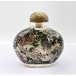 A very finely inside painted table snuff bottle de