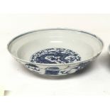 Two Chinese blue and white Export porcelain Mid to