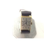 A vintage gold Jaeger leCoultre watch in need of a