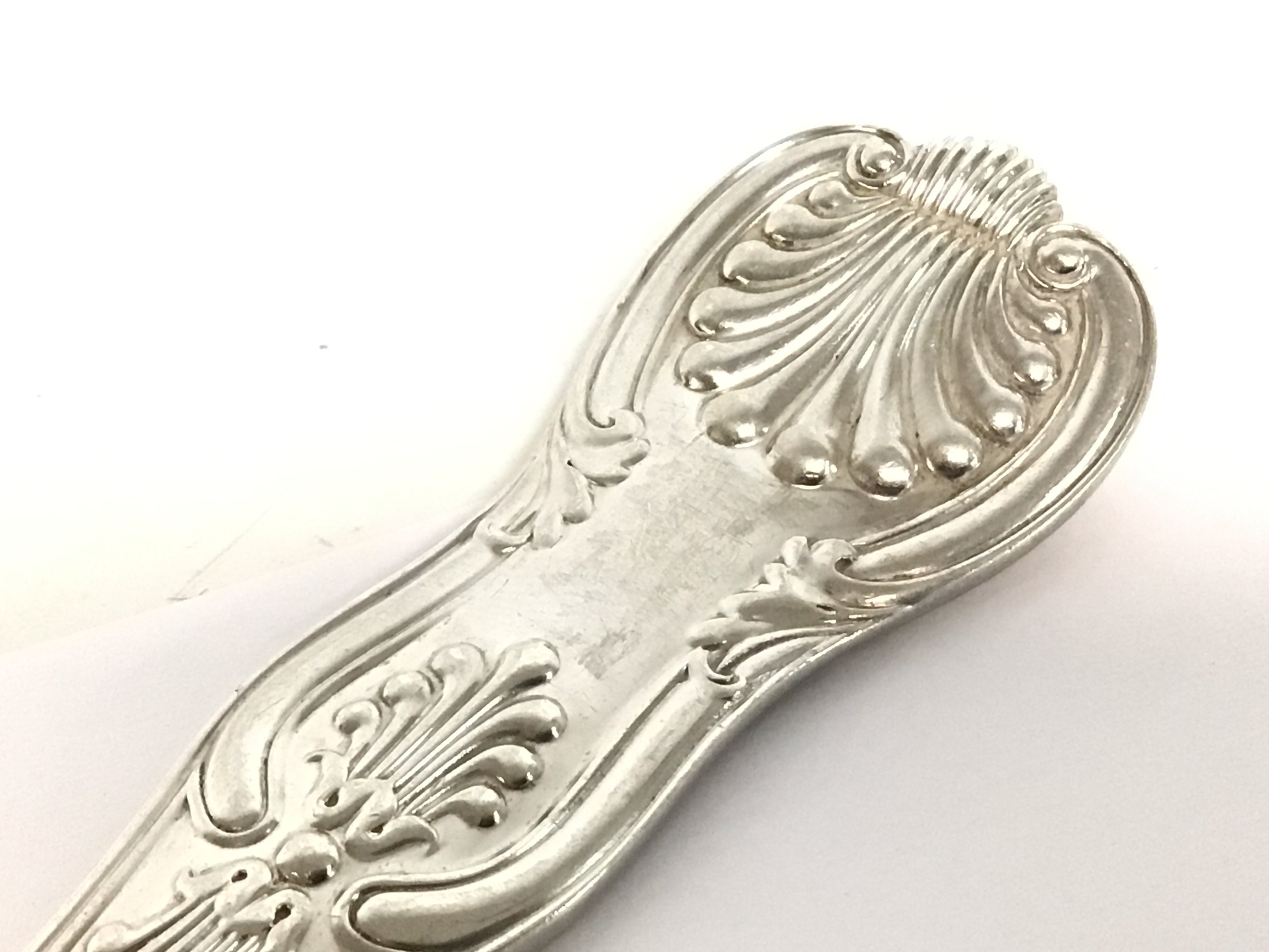 A large serving spoon (London 1895) approximately - Image 5 of 5
