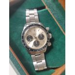 A rare Rolex cosmograph Daytona reference 6263 manual wind column wheel chronograph adjusted to thre