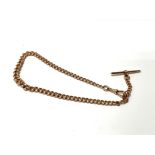 A 9ct gold watch chain. 39g and 37cm long. Postage