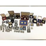 A collection of coinage and medals including the 2