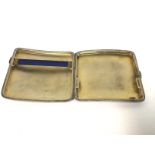 A 1920s silver hallmarked cigarette case weighing