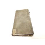 A 1930s hallmarked silver cigarette case weighing