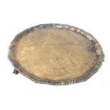 A large silver hallmarked dish from circa 1908 wei