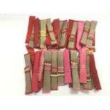 A collection of assorted leather watch straps. Shi