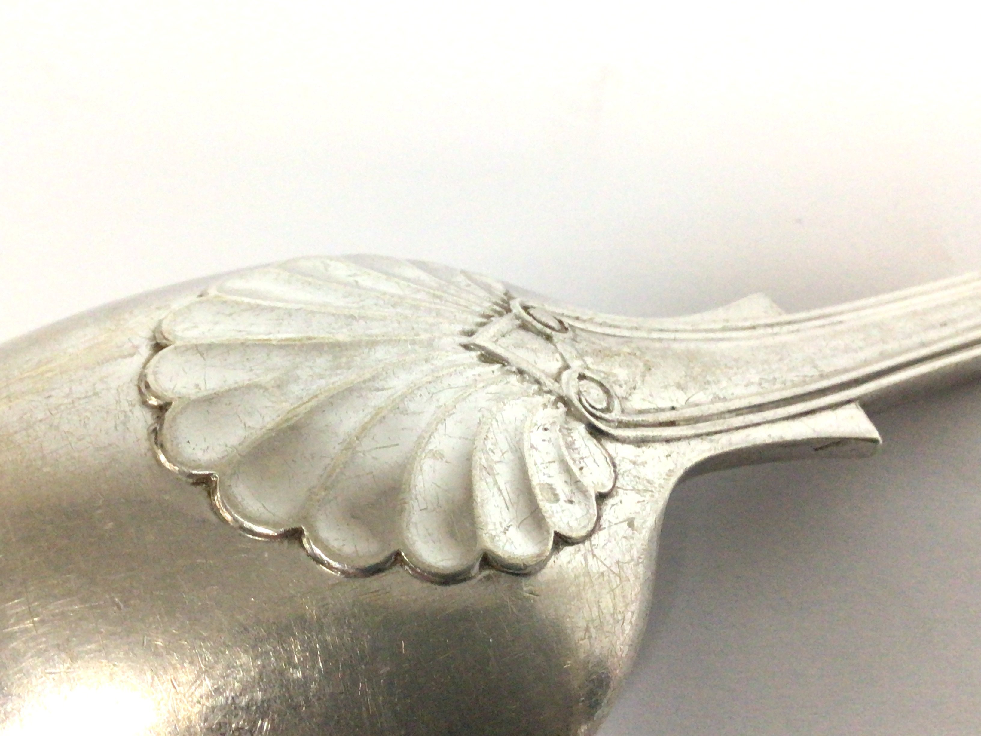 A large serving spoon (London 1895) approximately - Image 3 of 5