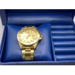 A gents boxed Gold plated Rotary wristwatch. (B).