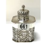 A Victorian Solid Silver Tea Caddy London 1895 By