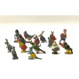 15 Cococub painted lead figures produced by Britai