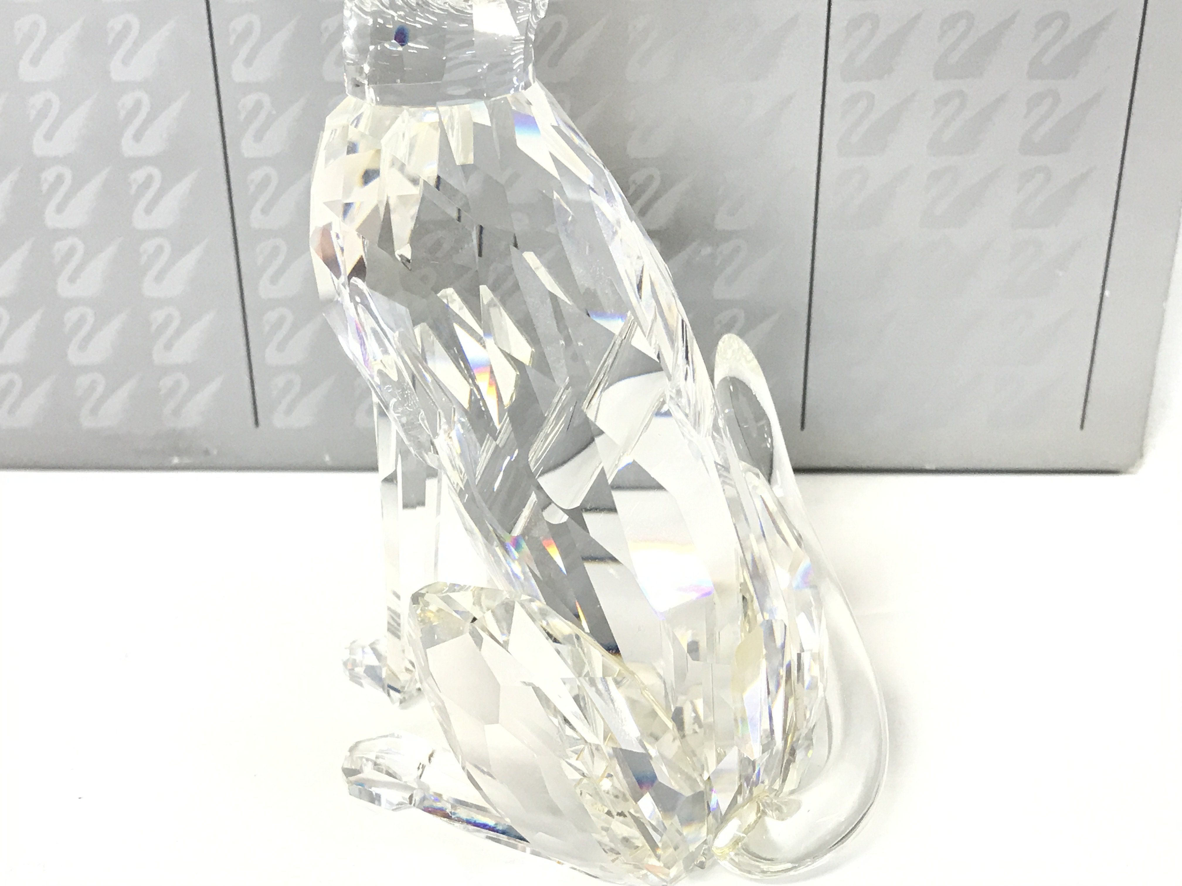 Swarovski Silver Crystal Cheetah, postage cat D no - Image 4 of 4
