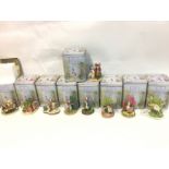 An assorted collection of Beatrix Potter figures b