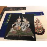 Oriental paintings & silks including Thai art, Jap