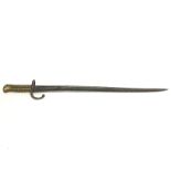 French bayonet for Chasspot rifle, cadets model in