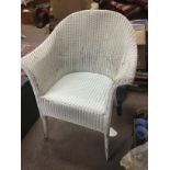 A Lloyd Loom chair. Shipping category D.