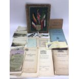 A collection of mainly WW2 related ephemera includ