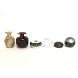 Collection of Paperweights & vases including Isle