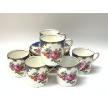 A 6 setting Aynsley coffee can and saucer set. (D)