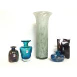 Mdina glass including a tall vase etc, 6 to 28cm t