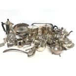 A collection of silver plated ware consisting of j