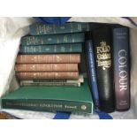A large collection of Folio society books on the a