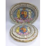 A collection of Paragon Commemorative plates for t