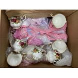 A collection of Royal Albert Country Roses tea chi