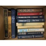 A large collection of Folio society books includin
