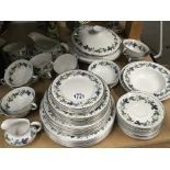 A Royal Doulton Burgundy pattern dinner service wi