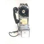 Western Electric Company chrome telephone, 45cm ta