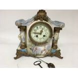 A Quality late 19th century French porcelain clock