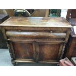 A William IV mahogany secretaire. Shipping categor