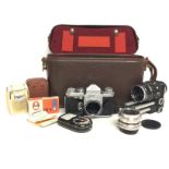 Cased vintage Edina reflex D - Camera & vintage ac