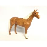 Large Beswick horse, Palomino Hunter. 30cm tall. N